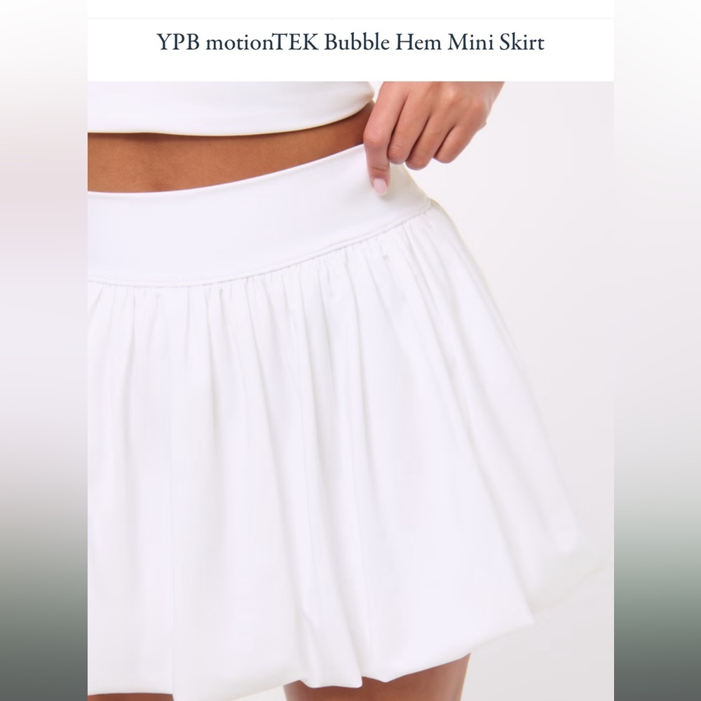 YPB motionTEK Bubble Hem Mini Skirt by Abercrombie size S - Picture 2 of 7